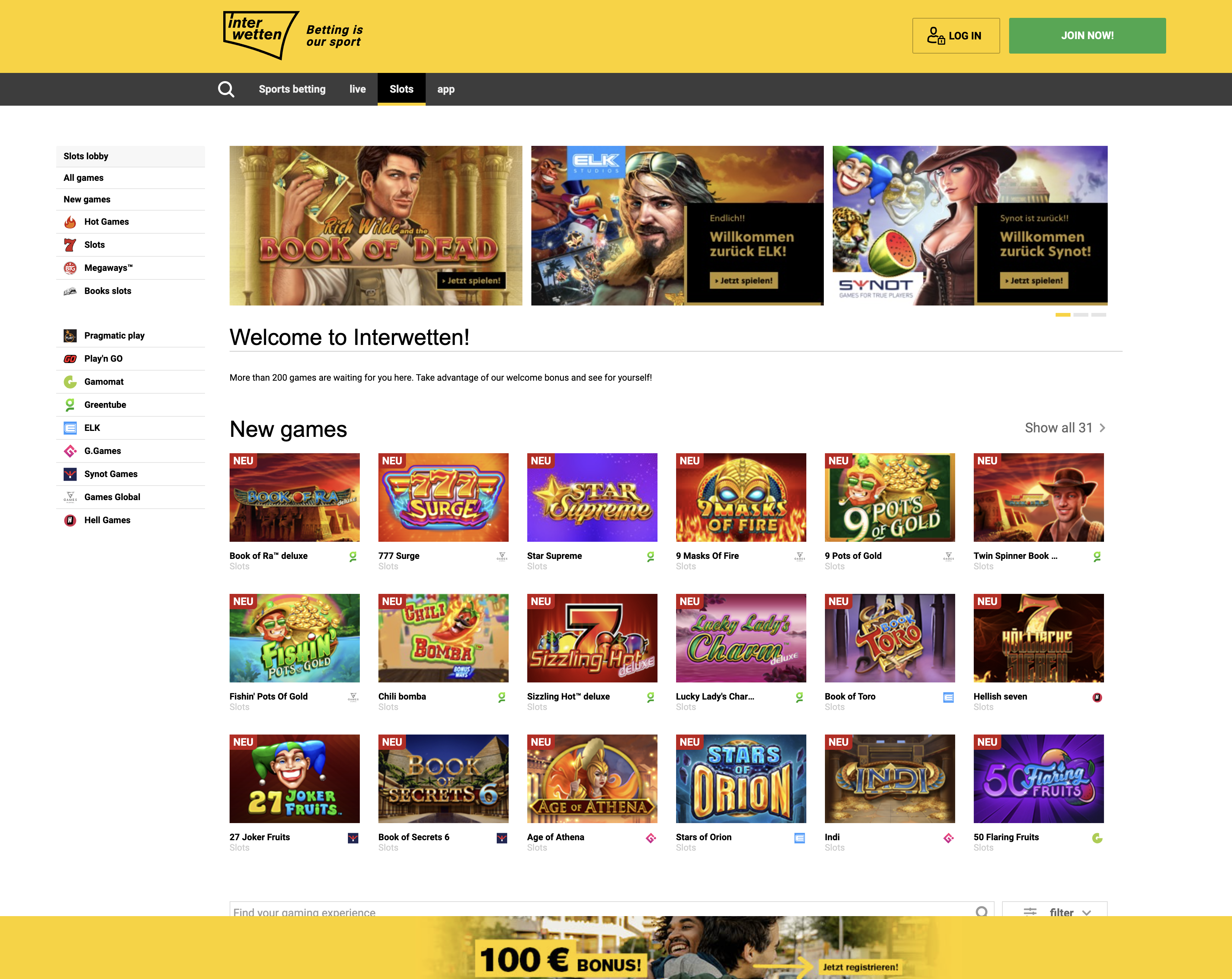 Interwetten Slots