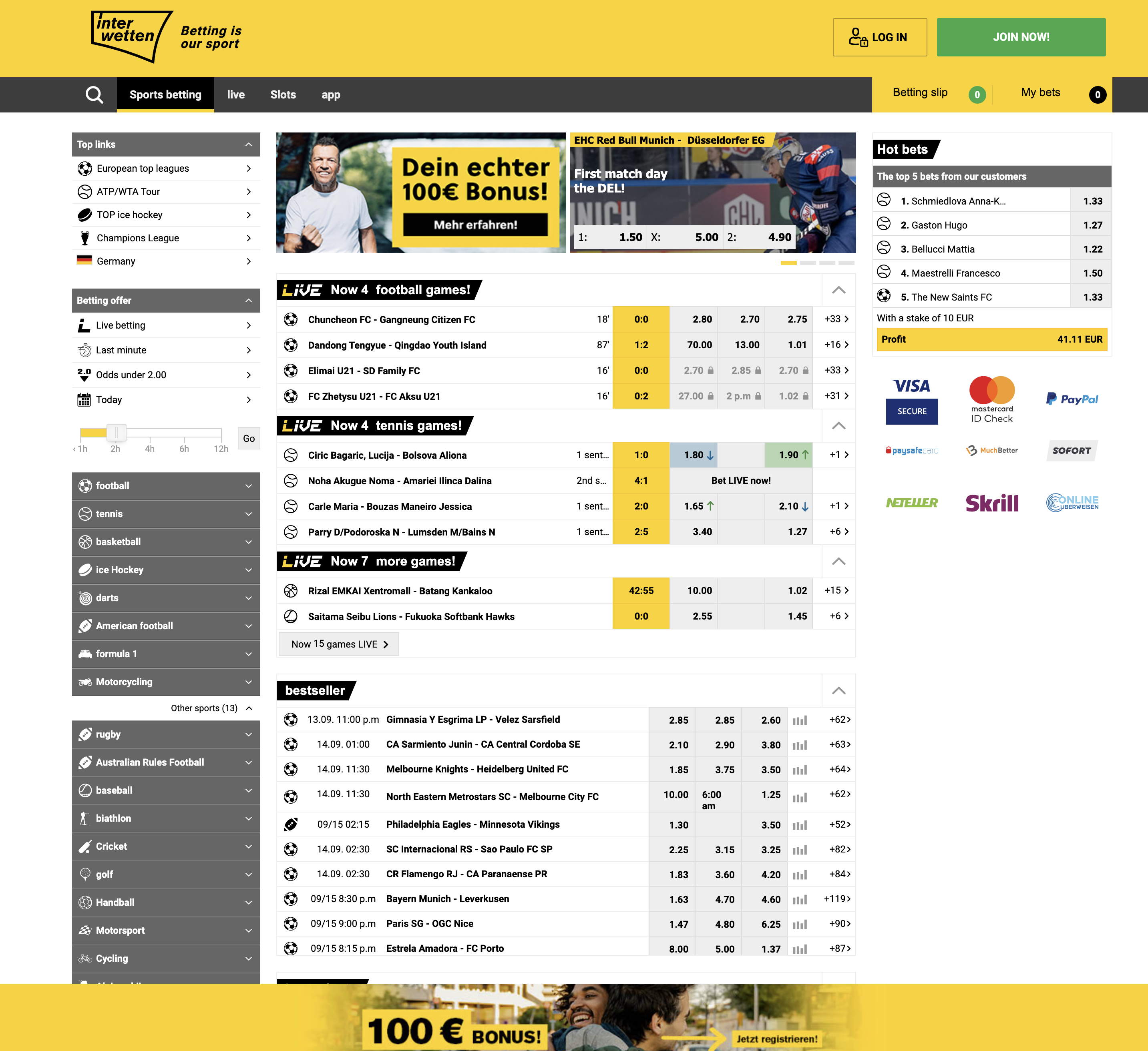 Interwetten Sports Betting