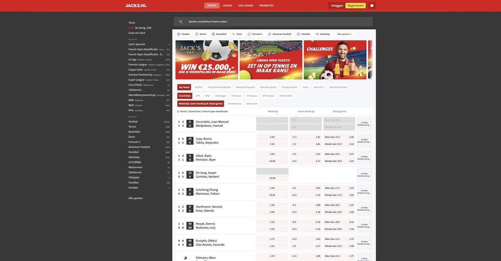 Jacks NL sports betting