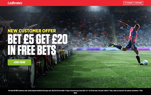 Ladbrokes bet 5 get 20 uk