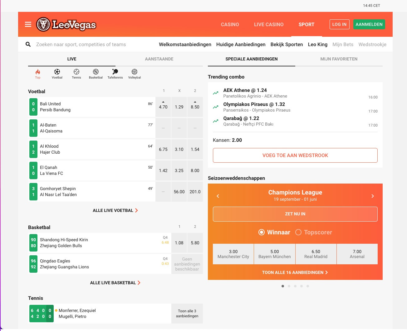Leo Vegas Sportsbook