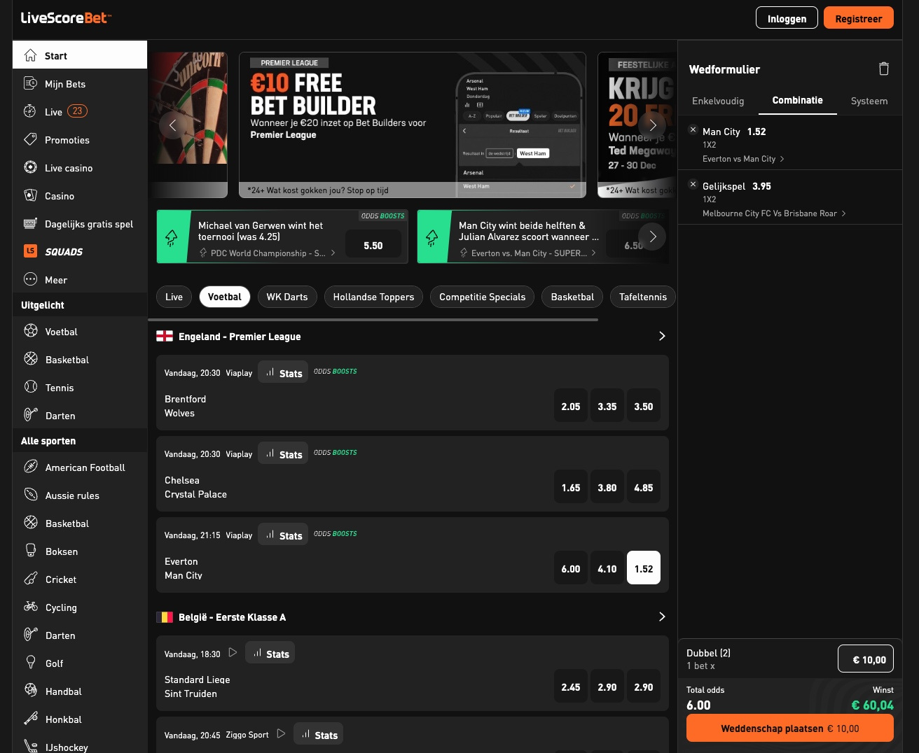 Live Score Bet NL Sports