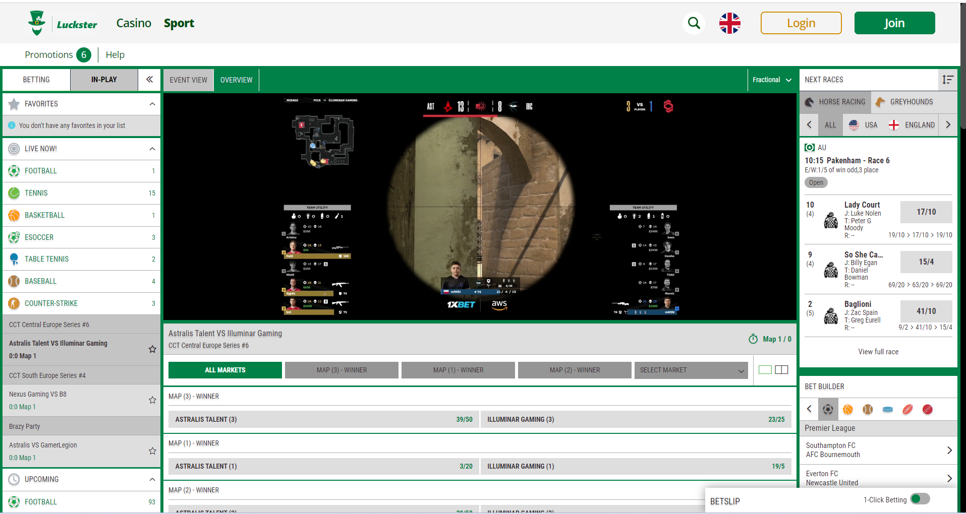 Luckster CS:GO streaming