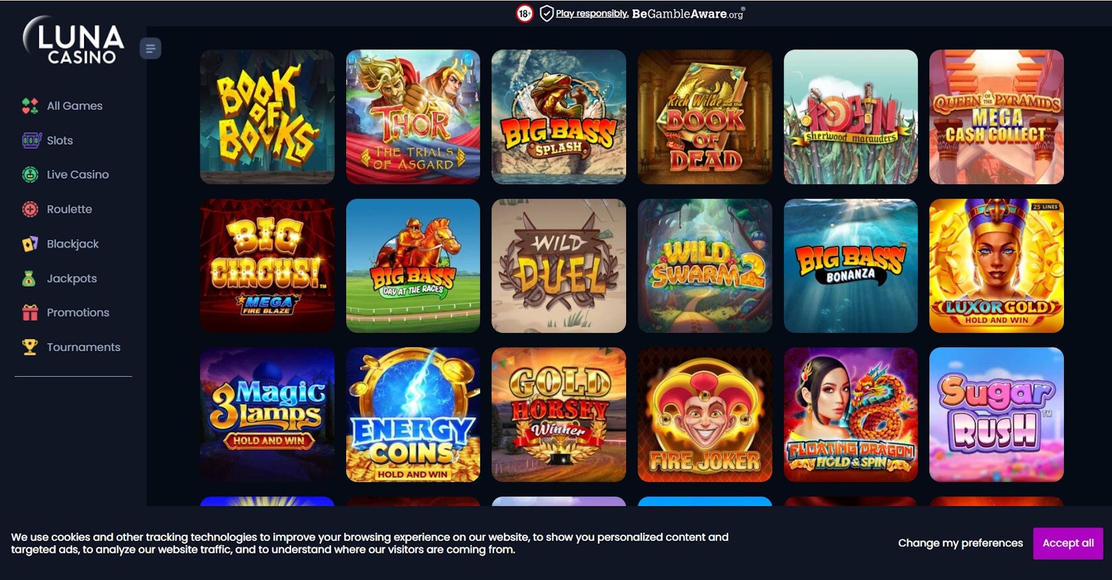 Luna Casino slots