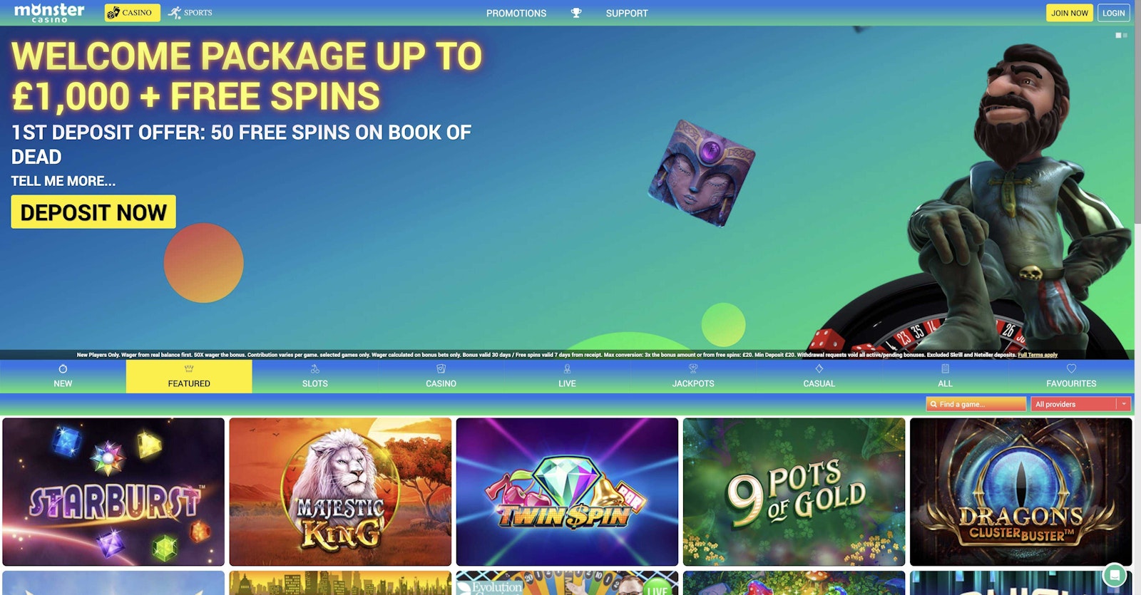 Monster Casino Games