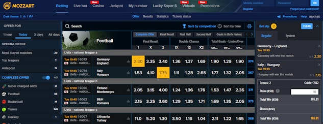 Mozzartbet Bookies Sportsbook