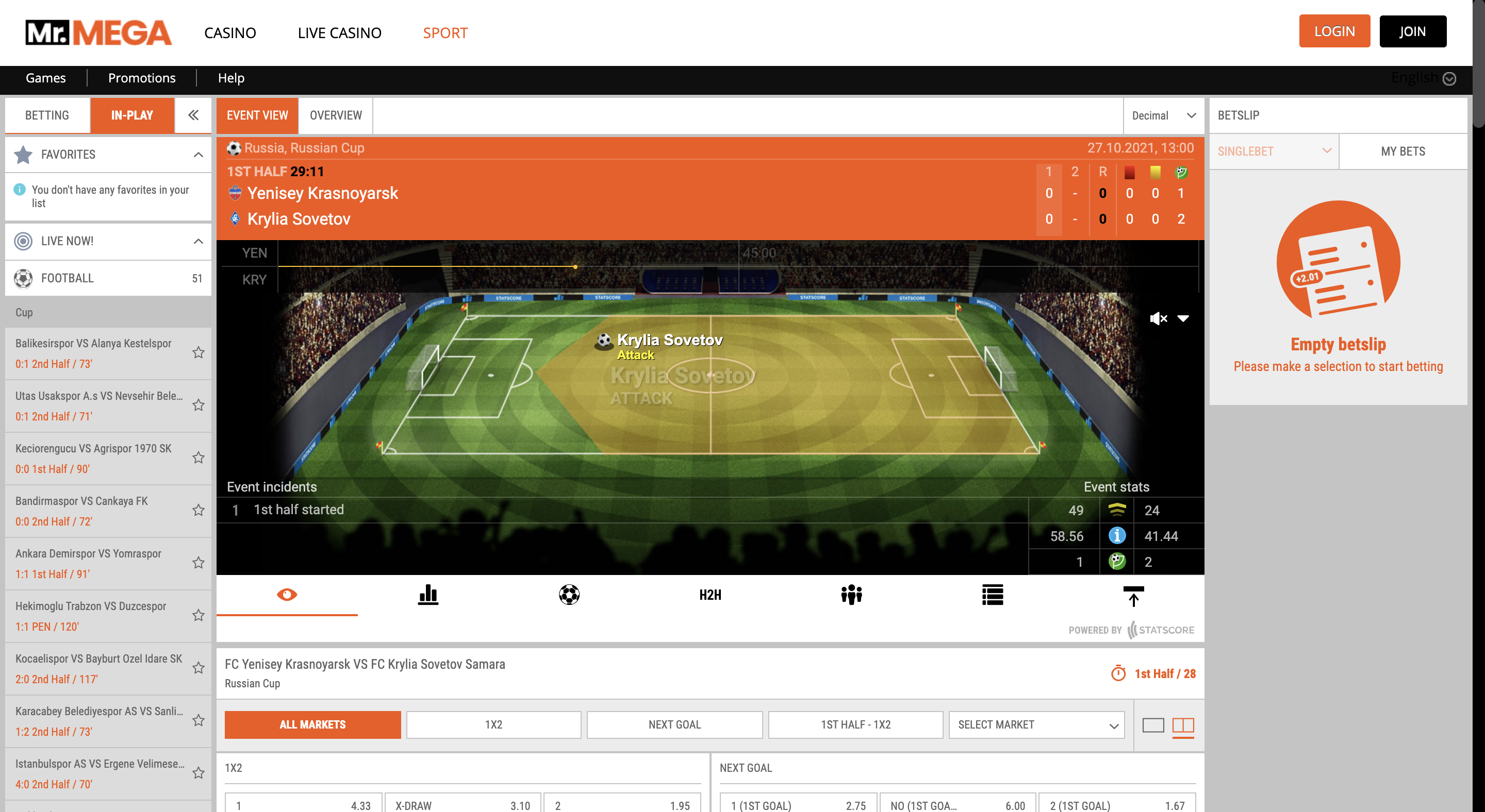 Mr Mega In Play Football