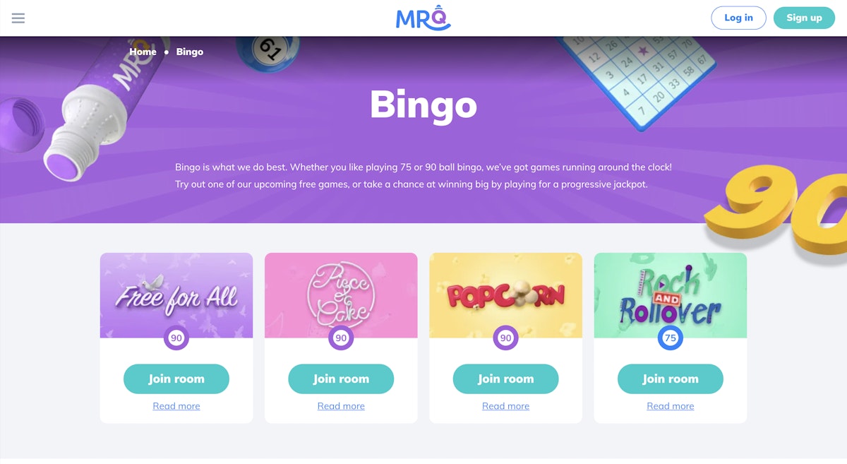 mrq free bingo