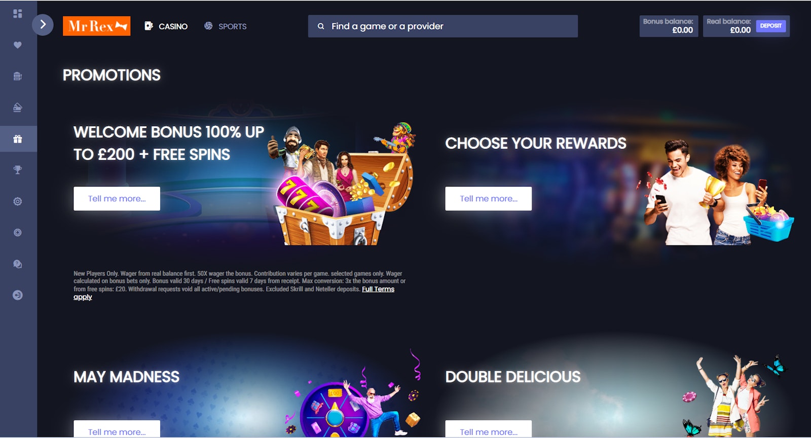 Mr Rex Promotions Page