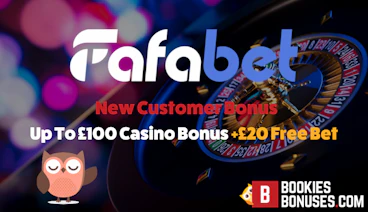 New Customer Offer Up To 100 casino bonus PS20 free bet