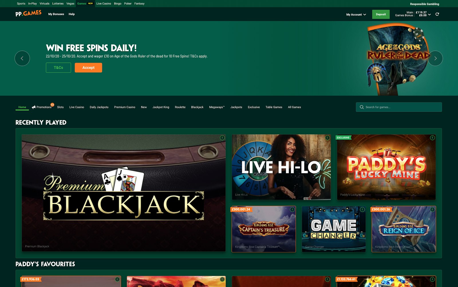 Paddy Power Games
