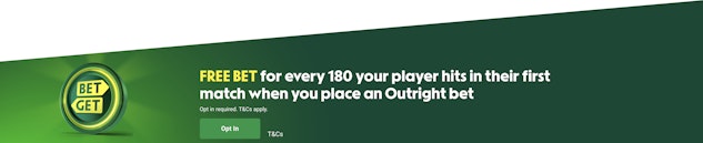 Paddy Power Darts Free Bet for every 180