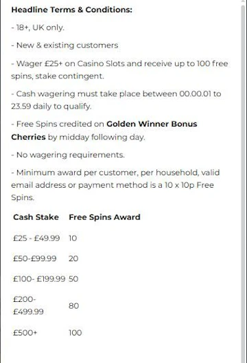 Planet Sport Bet free spins promotion