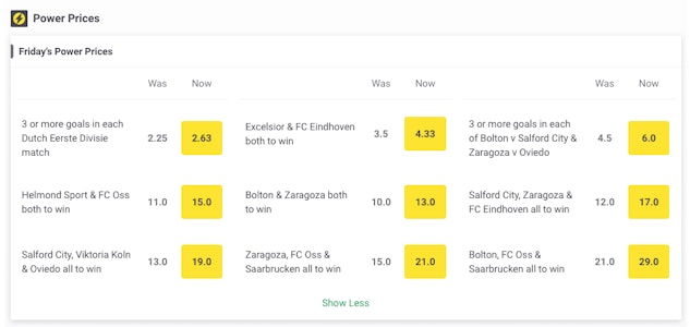 Power prices football Paddy Power