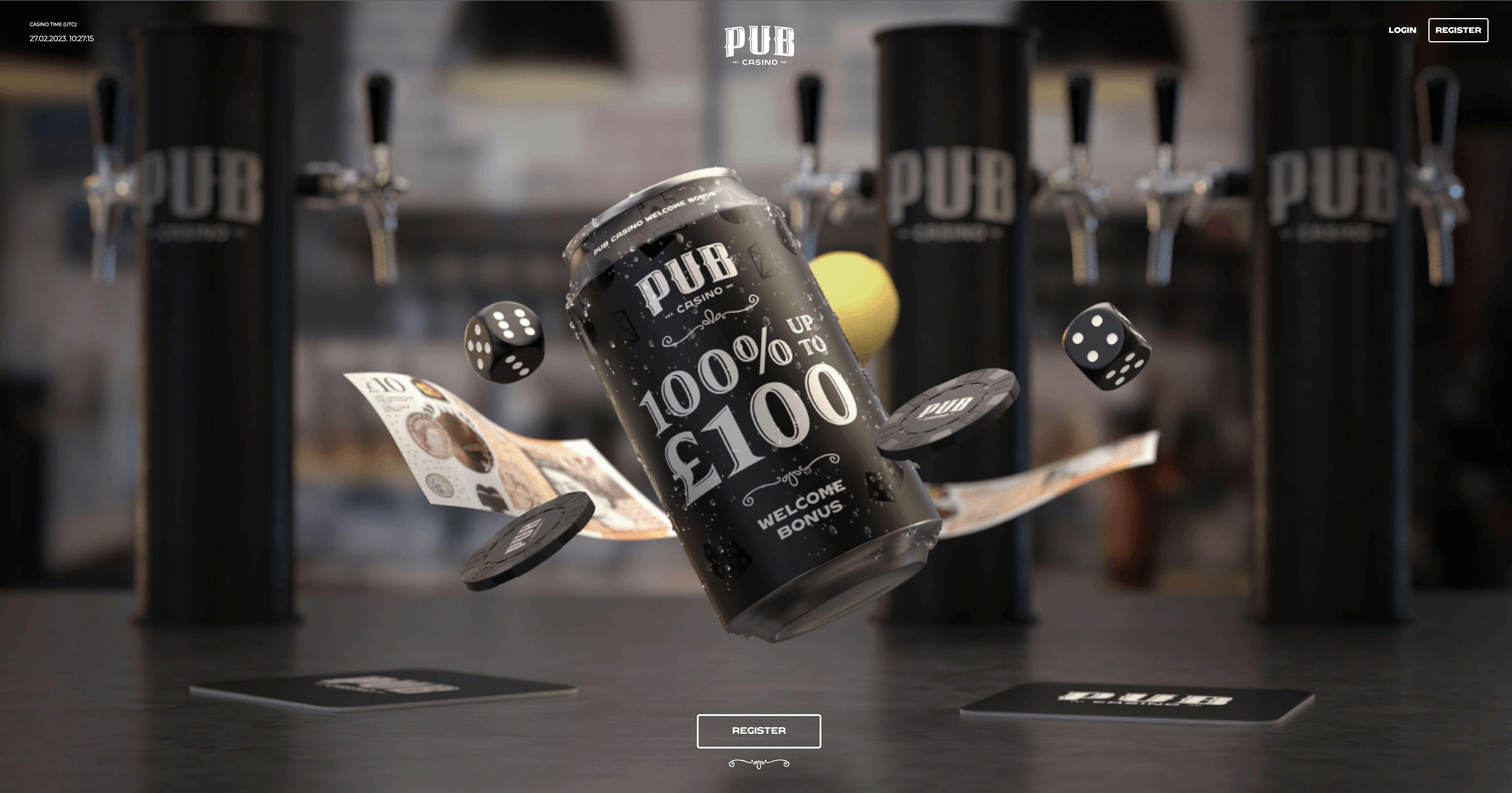 Pub Casino Homepage