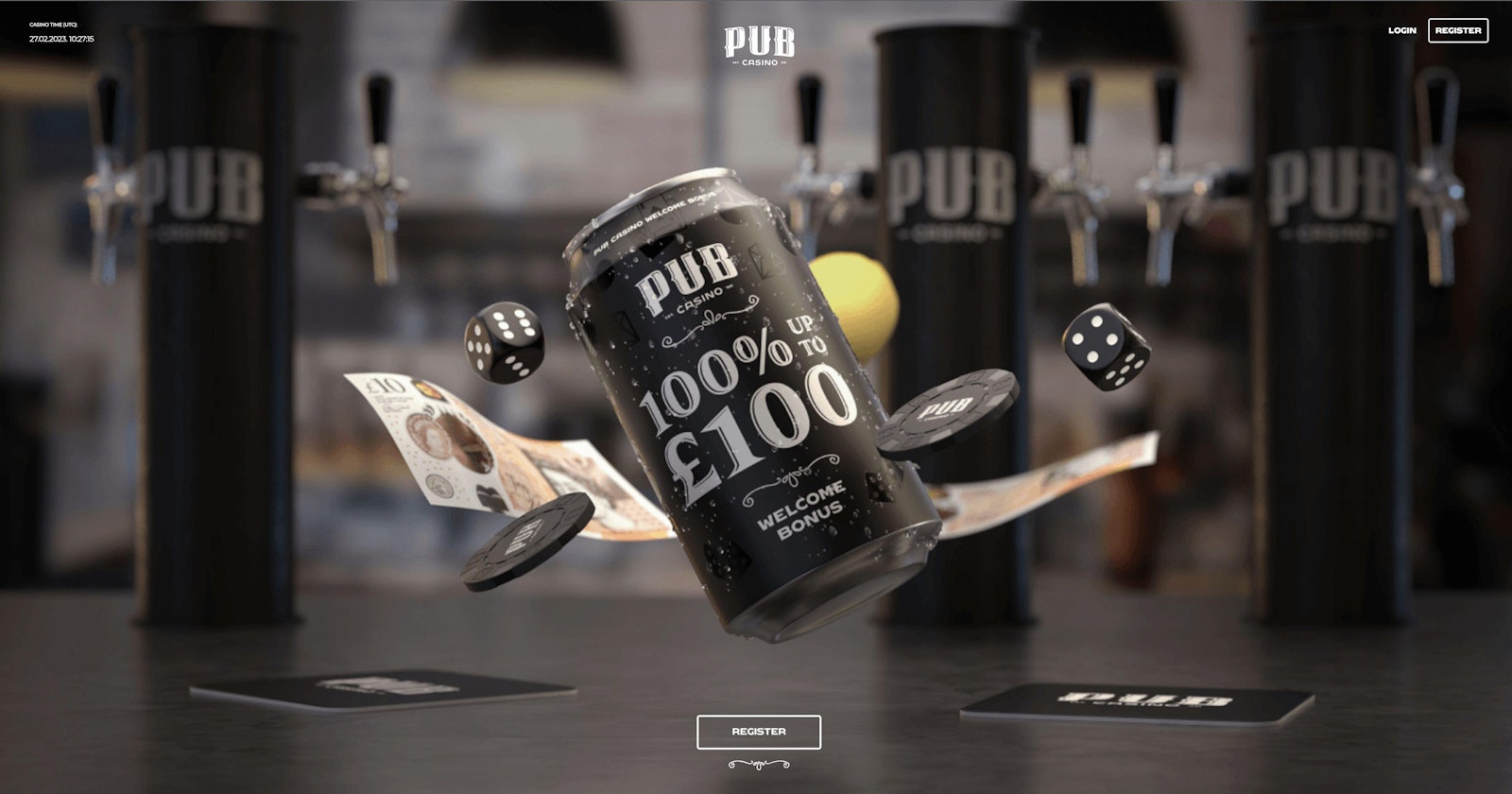 Pub Casino Homepage