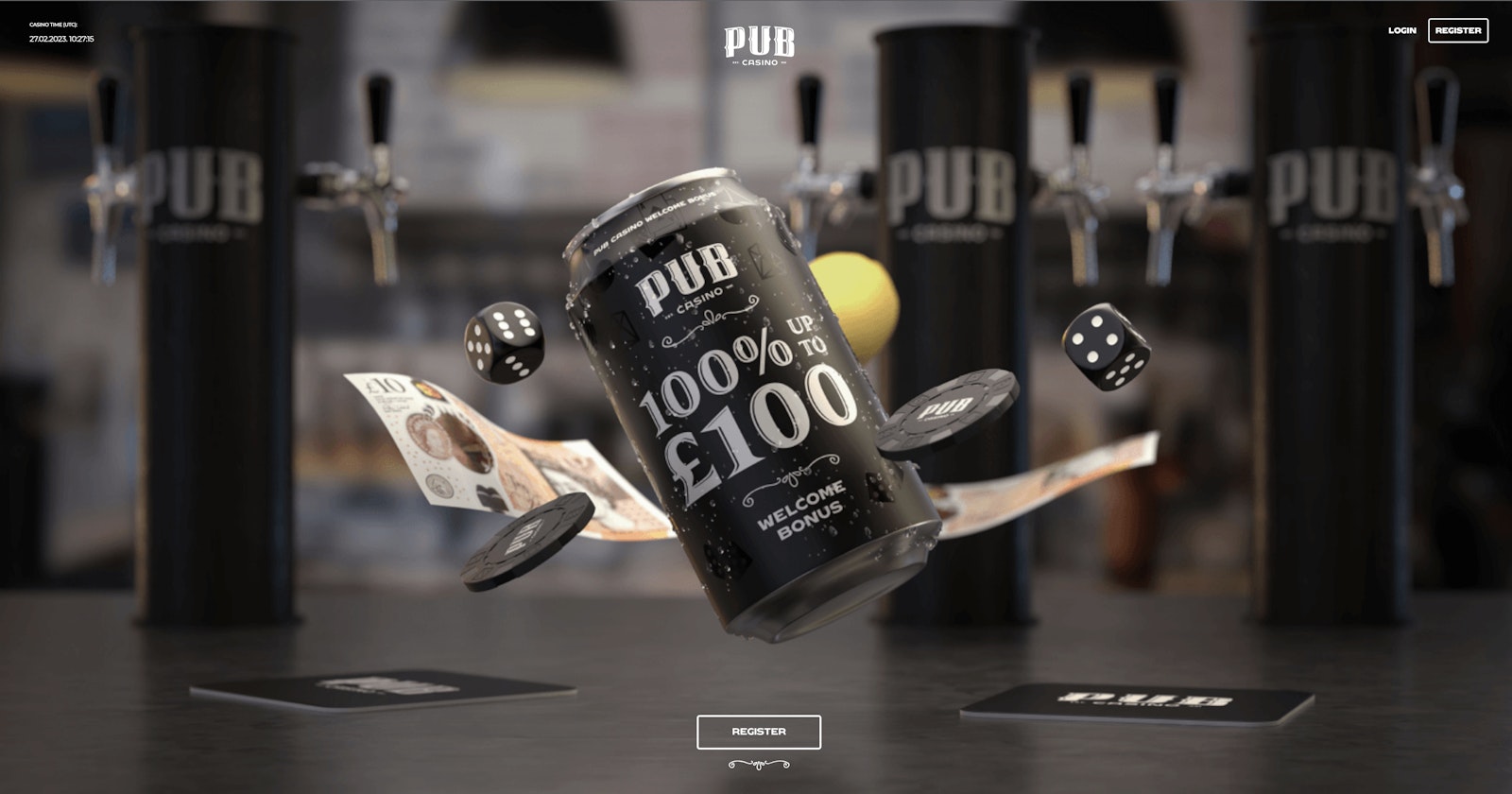 Pub Casino Homepage