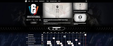 Rainbow Six Siege esports website screenshot