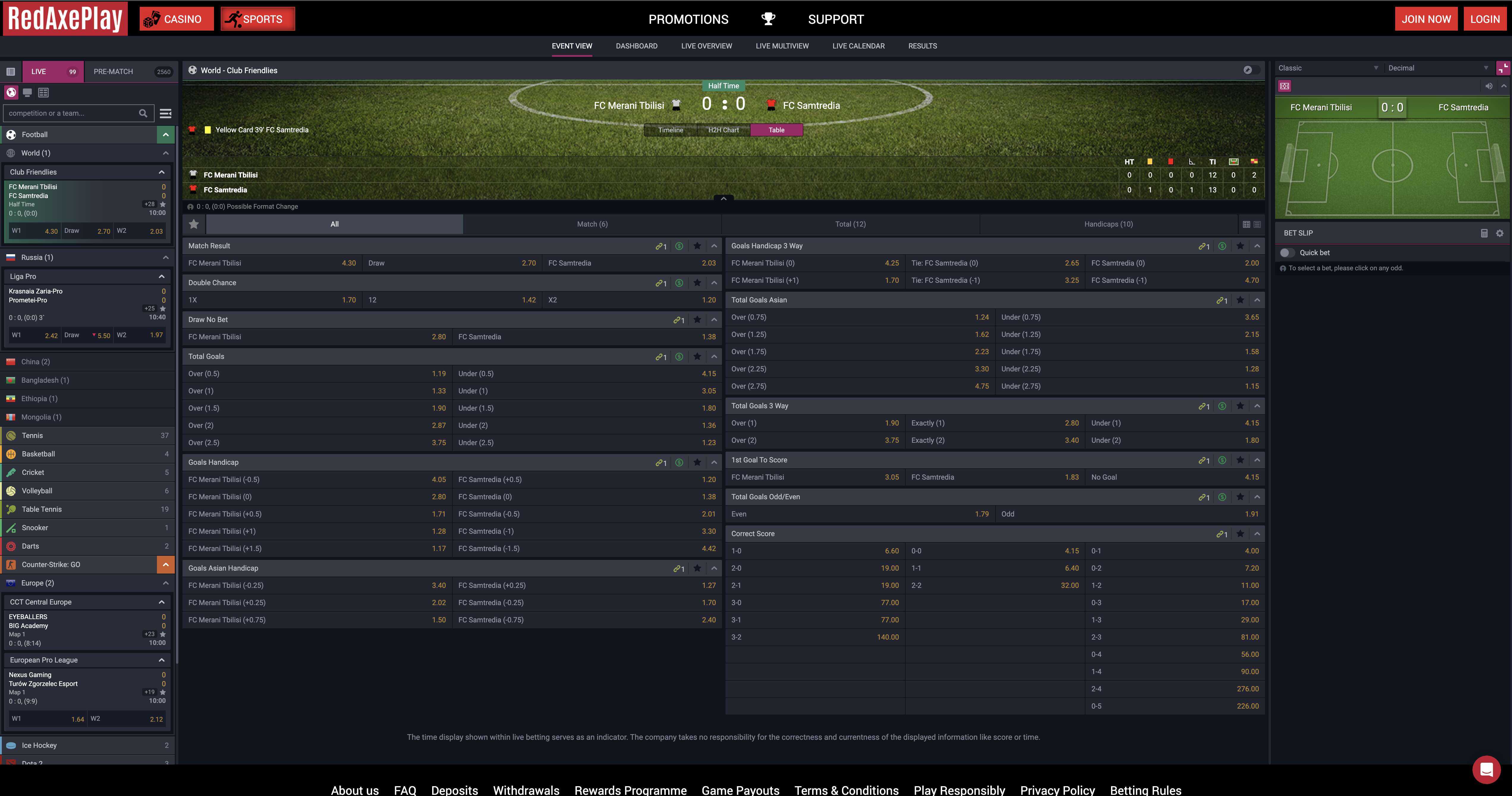 Rex Axe Play Live betting