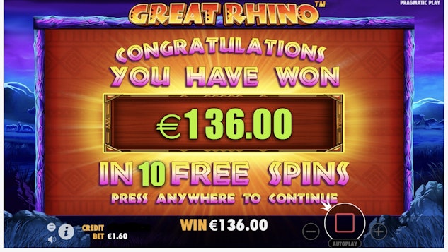 Bahigo's Great Rhino game screenshot