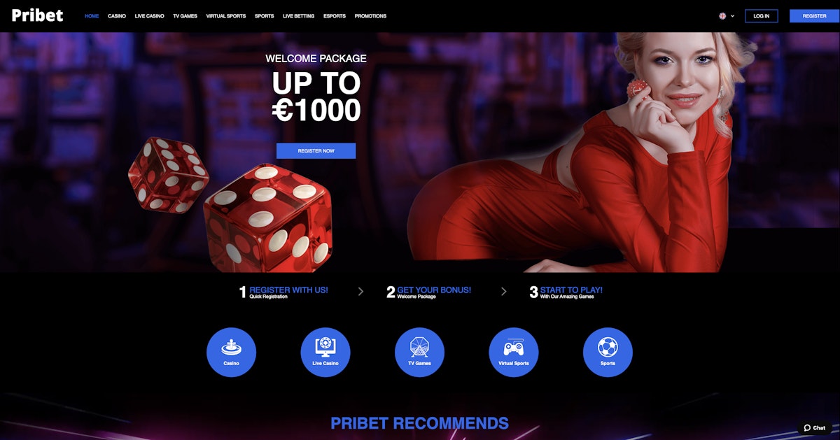 Pribet Casino Mobile App Screenshot
