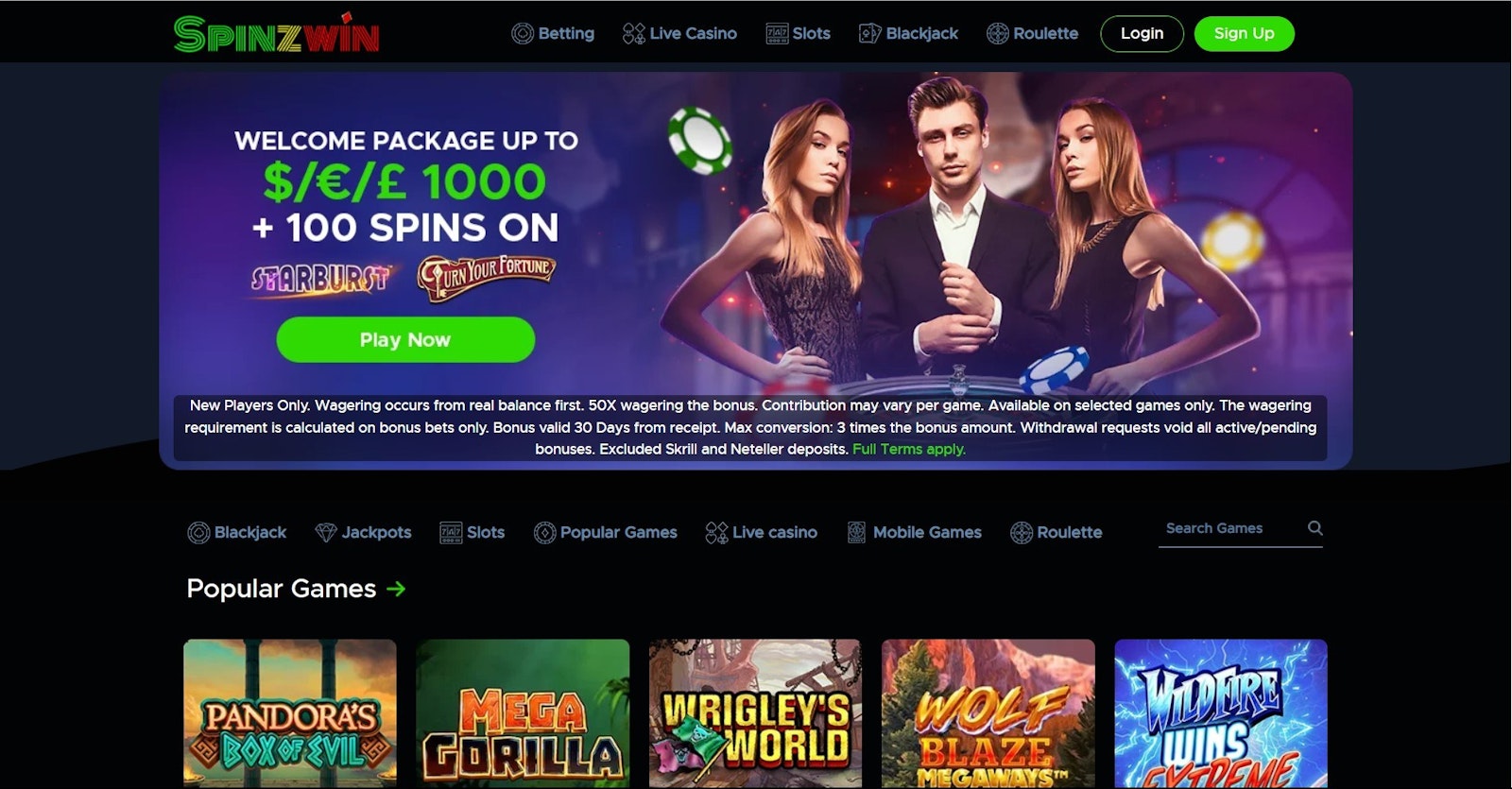 Spinzwin Home Page