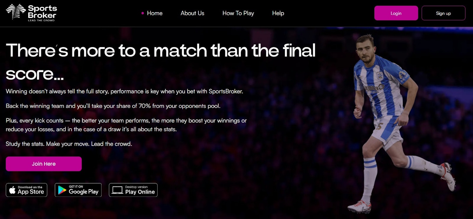 Sportsbroker homepage