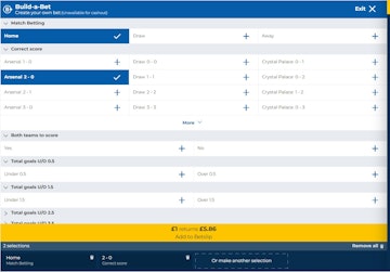 Star Sports bet builder