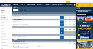 Star Sports live in play page