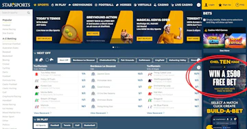 Star Sports page