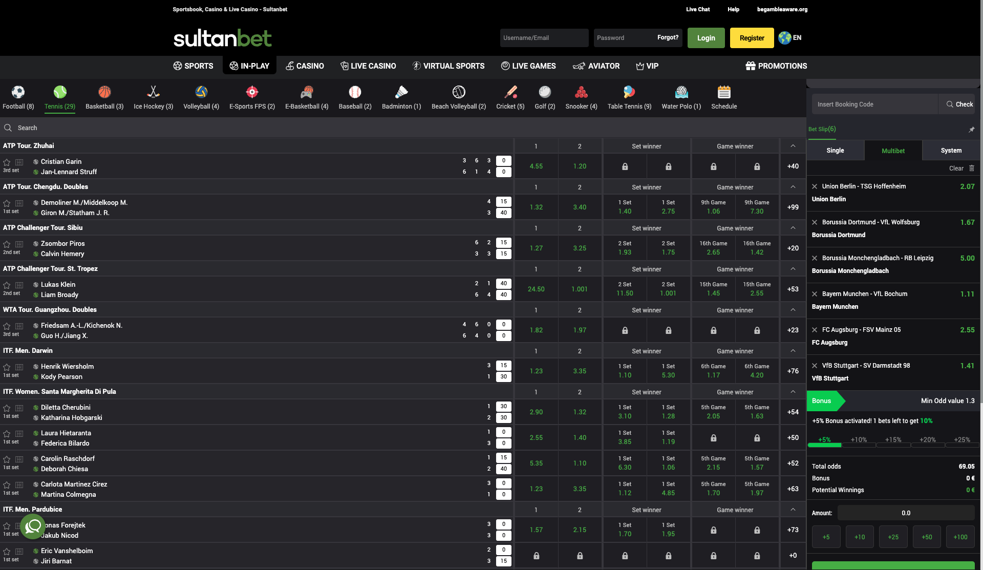 Sultanbet Live Betting
