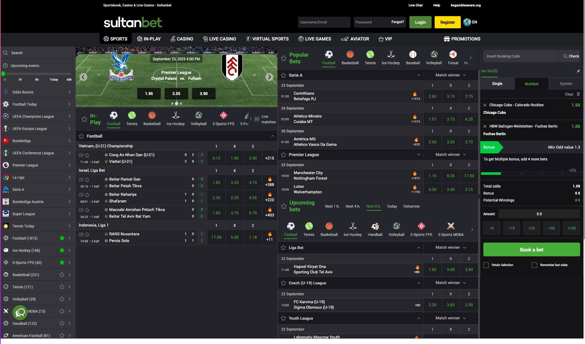 Sultanbet Sports Betting