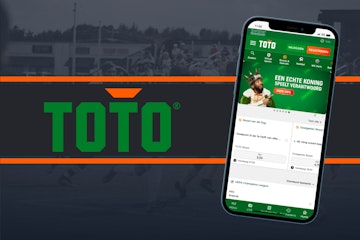 Gedetailleerde interfaceweergave van de Toto Casino app op een smartphone