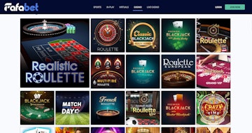 Table games at Fafabet