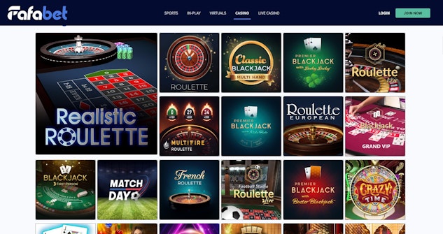 Table games at Fafabet