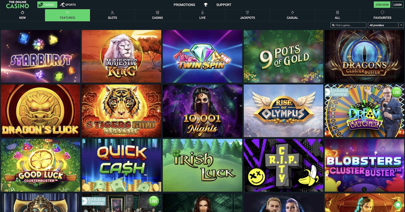 The Online Casino slots