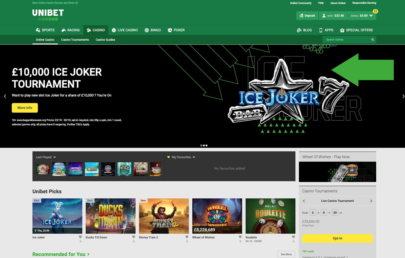 Unibet Casino UK