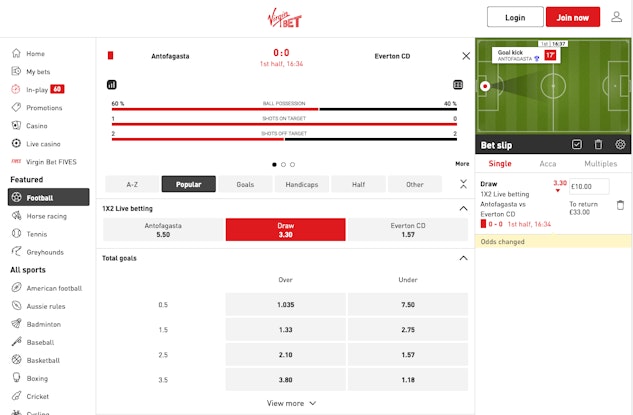 Virgin Betting App