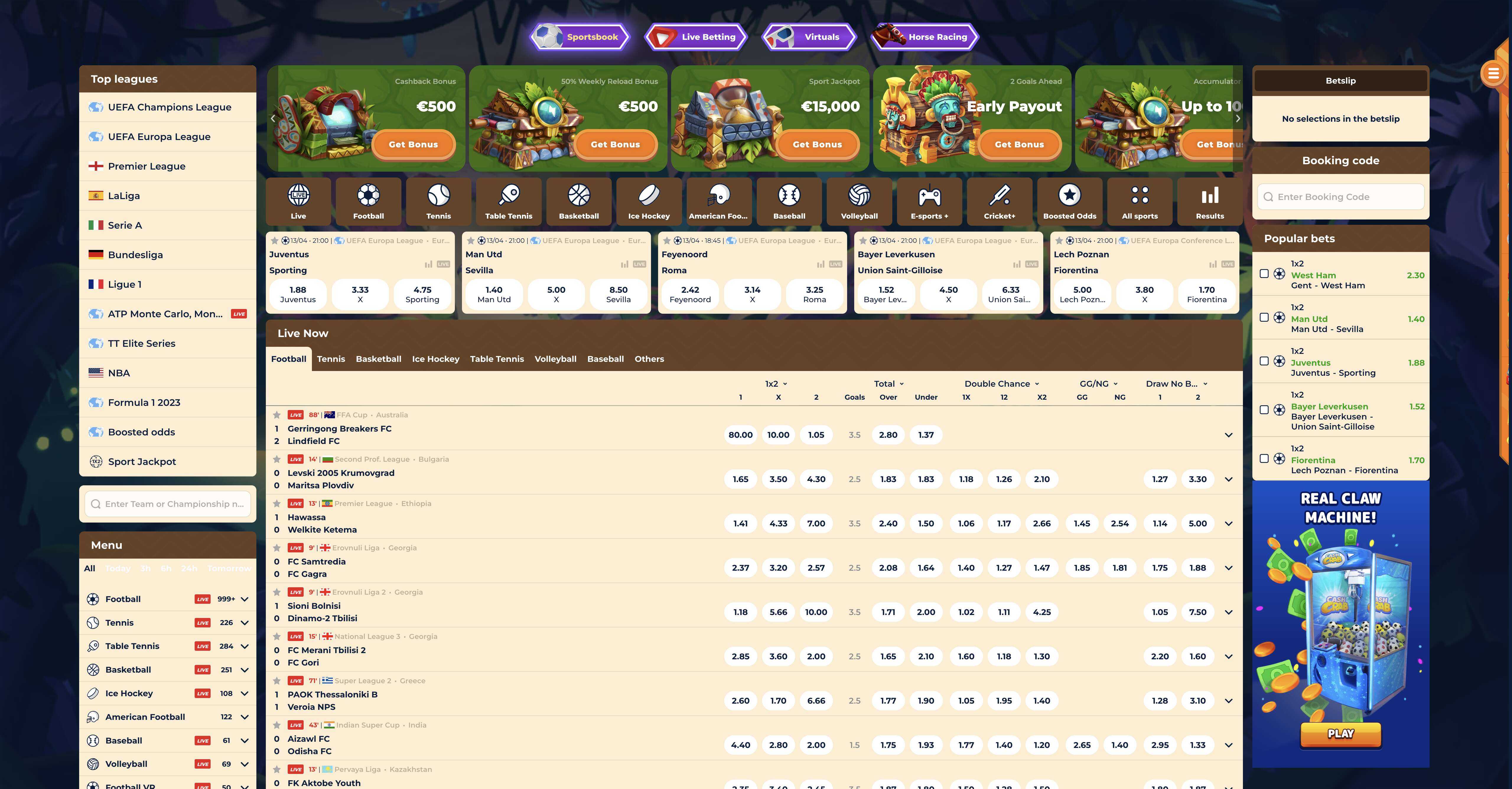 Wazamba Sports betting