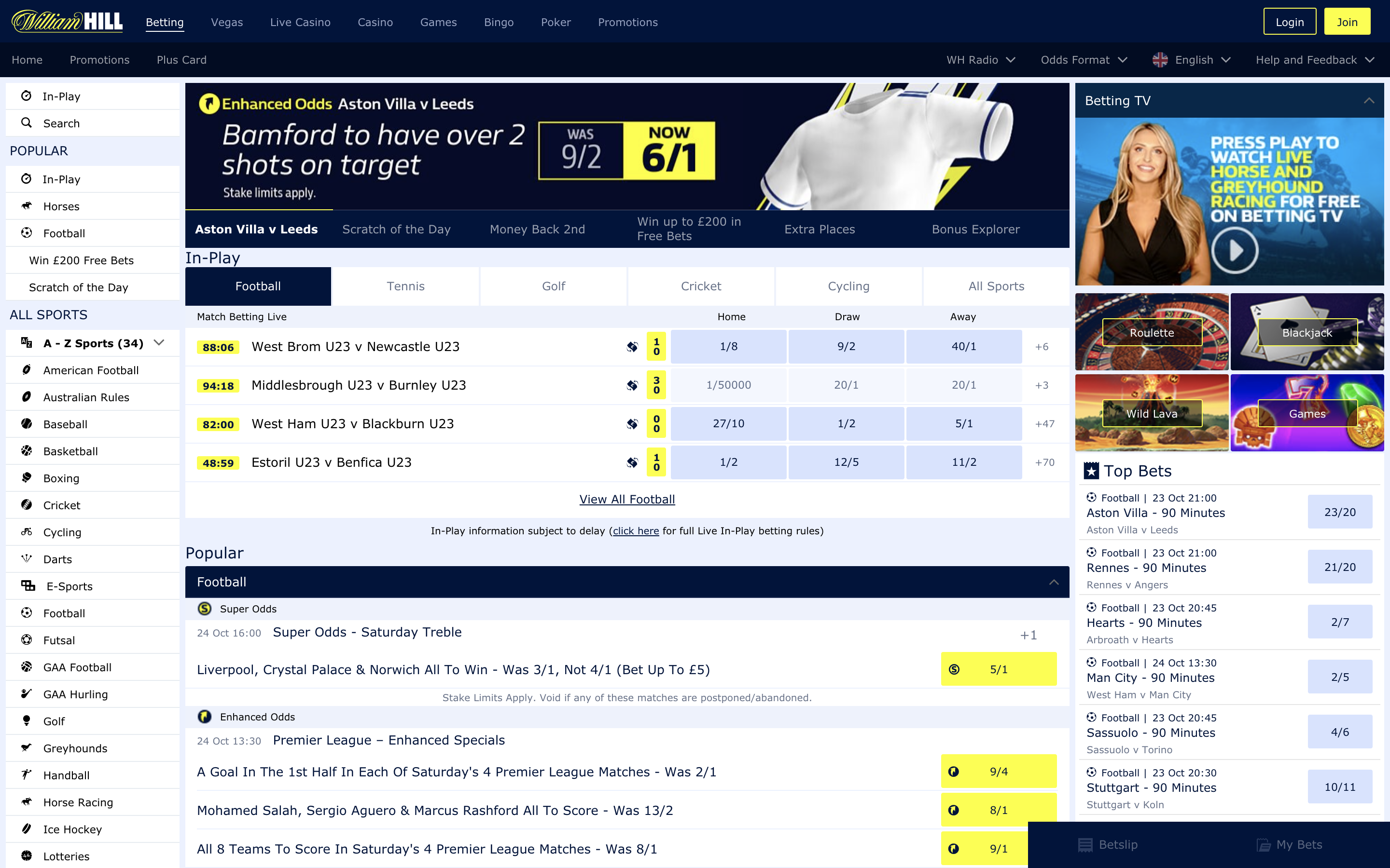 William Hill sign up offer (bet £10 get £30) + full review