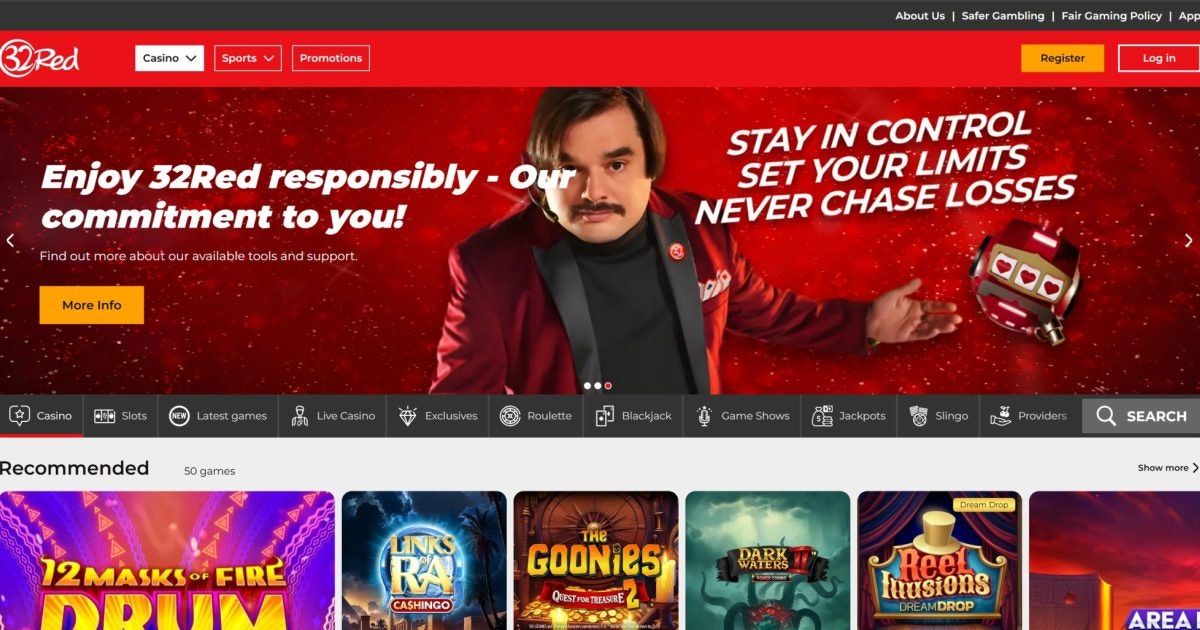 Pagina principală a Casino 32 Rosu