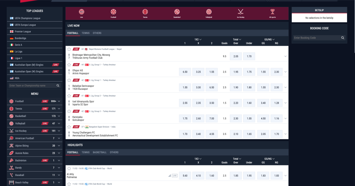 Rabona app felület képernyőképe sportfogadás és kaszinó játékokkal