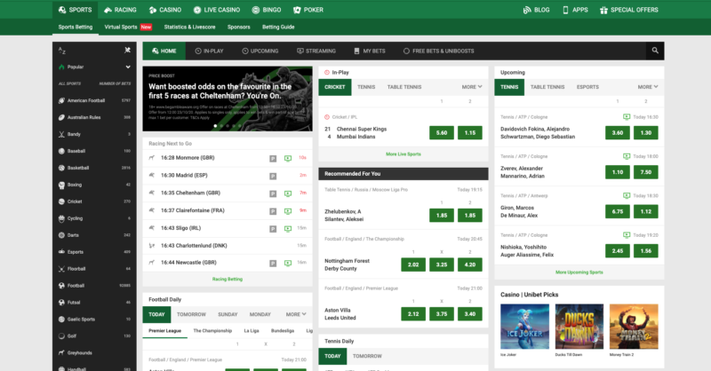 UniBet bonus