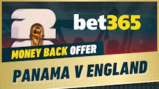 Bet365 money back panama england