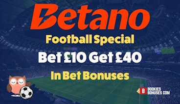 Betano bet 10 get 40 football offer