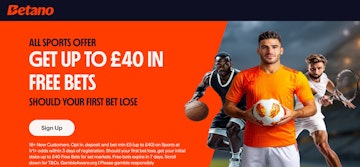Betano up to 40 in free bets