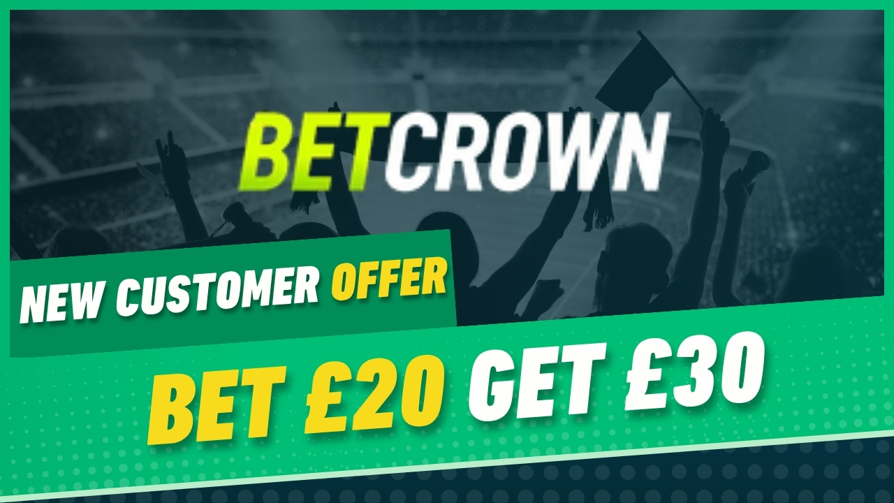 Betcrown bet 20 get 30