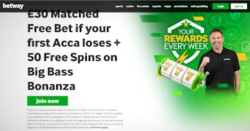 Betway £30 matched bet offer