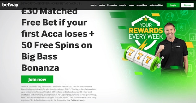 Betway £30 matched bet offer