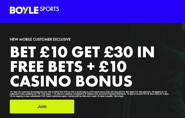 Boylesports general offer darts